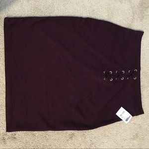 Purple Maxi Pencil skirt